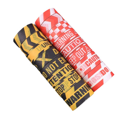 16 Rolls Caution Warning Washi Tape Safety Pattern Decorative Sticker For DIY Crafts Journal Planner Scrapbooking Stationery