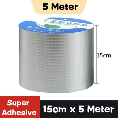 Waterproof Tape High Temperature Resistance Aluminum Foil Thicken Butyl Tape Wall Pool Roof Crack Duct Repair Sealed Self Tape