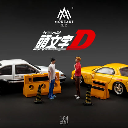 Model Car Shop 1/64 Toyota AE86 Model Car Mazda RX-7 Play Vehicles Initial D Sand Table Scene Figure Toys for Boys Gift