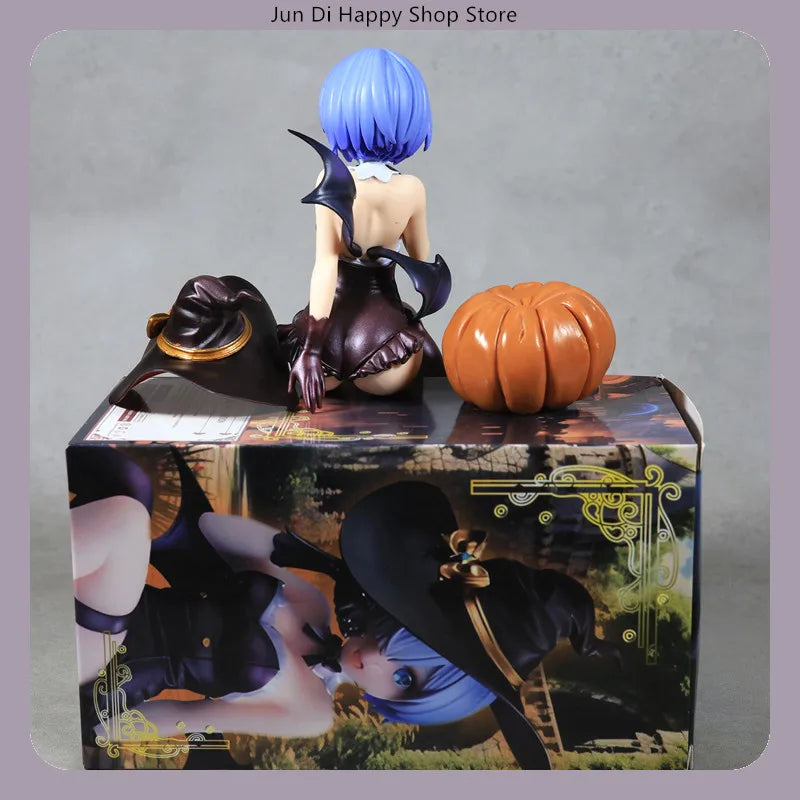 Re:Zero Rem Halloween Magic Night Enchantress 18cm Anime Figure Statue Desktop Decoration Gift