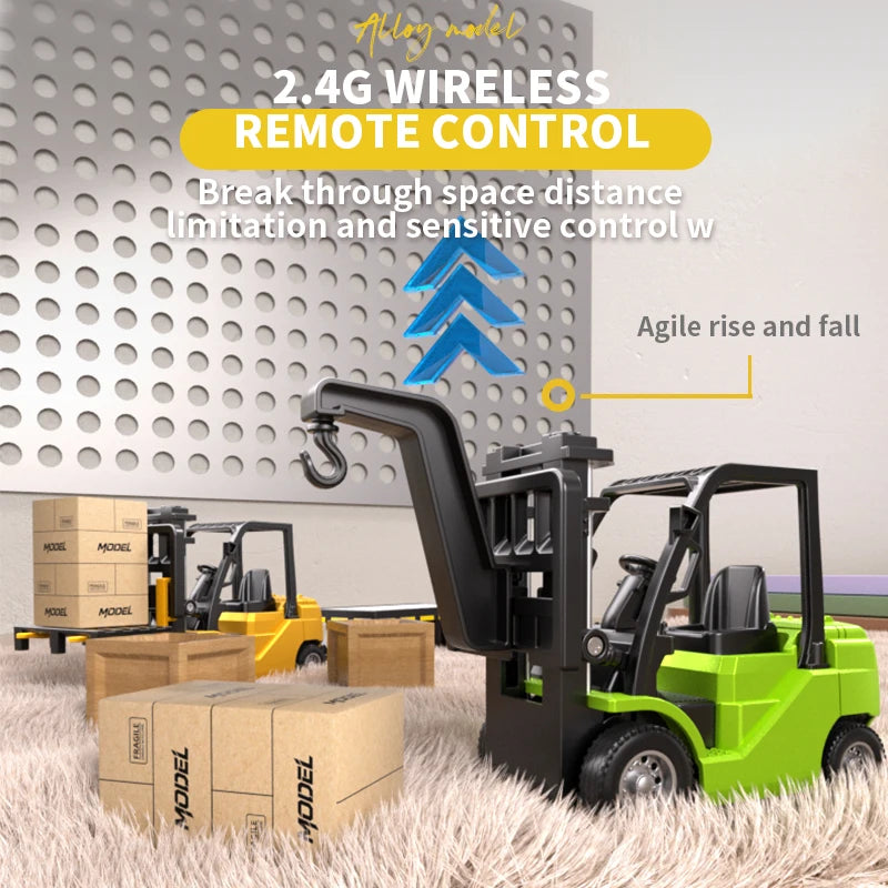 App Control / rc 1:64 Mini Remote Forklift, Alloy Variable Speed with Lighting and Sound Effects, Boy Gift