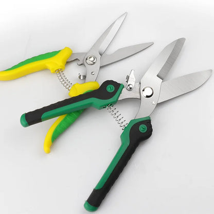 1 PC Iron Scissors Industrial Multi-purpose Buckle Plate Wire Slot PVC Wire Electrician's Scissors Garden Pruning Shears