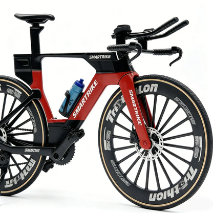 1:8 Scale Alloy Triathlon TT Time Trial Racing Bicycle Model Diecast Simulation Mini Bike Ornament Collection Toy Gift for Cycli