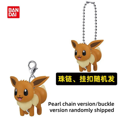 Bandai Pokemon Eevee Evolutions Nine Forms Connectable Mascot Gashapon Keychain Pendant For Anime Collectors Hobby Fans