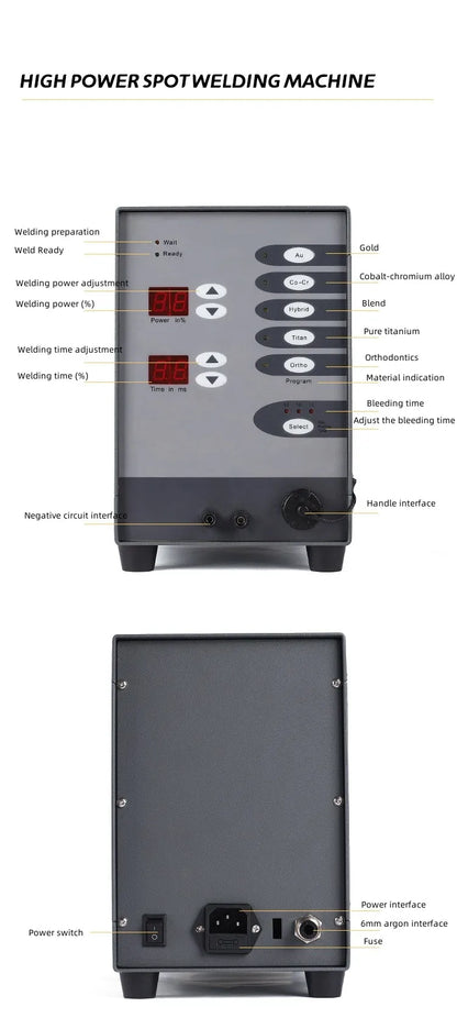 Stainless Steel Spot Welding Machine Laser Welding Automatic Numerical Control Pulse Argon Arc Welder Jewelry Spot Welder