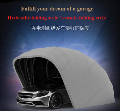 5.5m Semi-automatic Full-automatic Mobile Garage Anti-exposure Folding Retractable Carport Car Parking Shed Sunshade