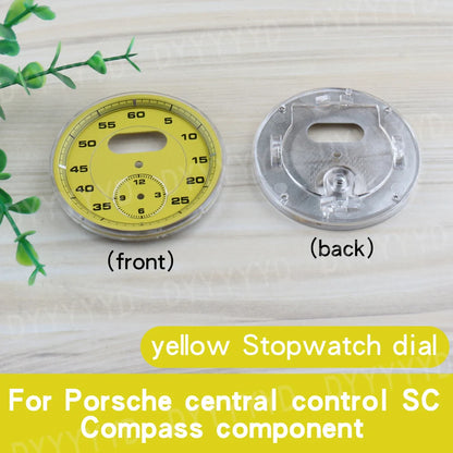 1pcs Dial Clock Gauge Chrono For Porsche 911 Carrera 2013-2019 997 958 Panamera 970 Cayenne Boxster Macan 718 982 Stopwatch