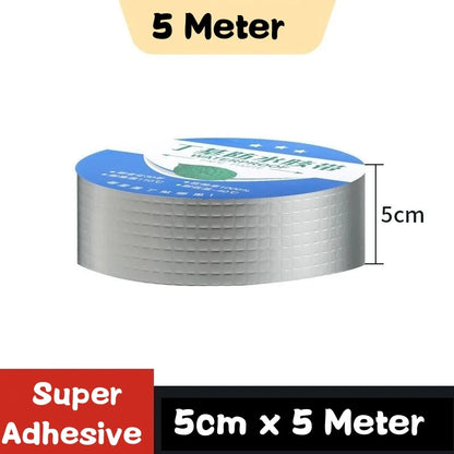 Waterproof Tape High Temperature Resistance Aluminum Foil Thicken Butyl Tape Wall Pool Roof Crack Duct Repair Sealed Self Tape