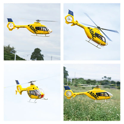 FLYWING EC135 RC Helicopter LED Light ACE Flight Control EC135 Scale Helicopter 470 Size RC Helicopters 4 Blade 6CH RC Helicopte