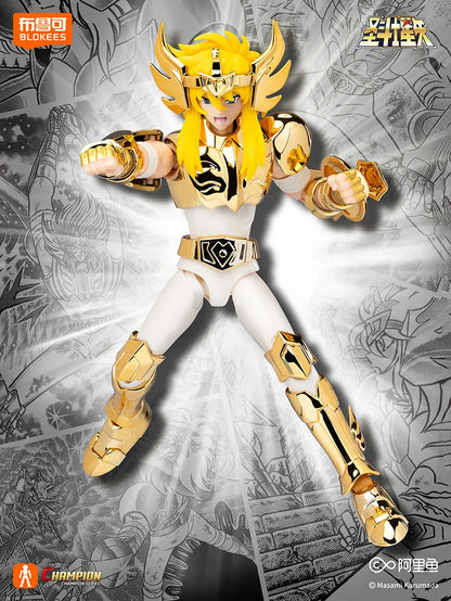 In Stock Blokees Saint Seiya Transcendence Edition Sagittarius Cygnus Electroplating Version 40th Anniversary Assembly Model