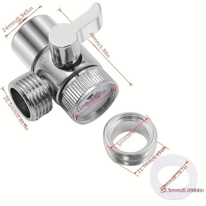 Universal  Faucet Switch Adapter Kitchen Sink Splitter Diverter Valve Water Tap Connector For Toilet Bidet Shower Bathroom