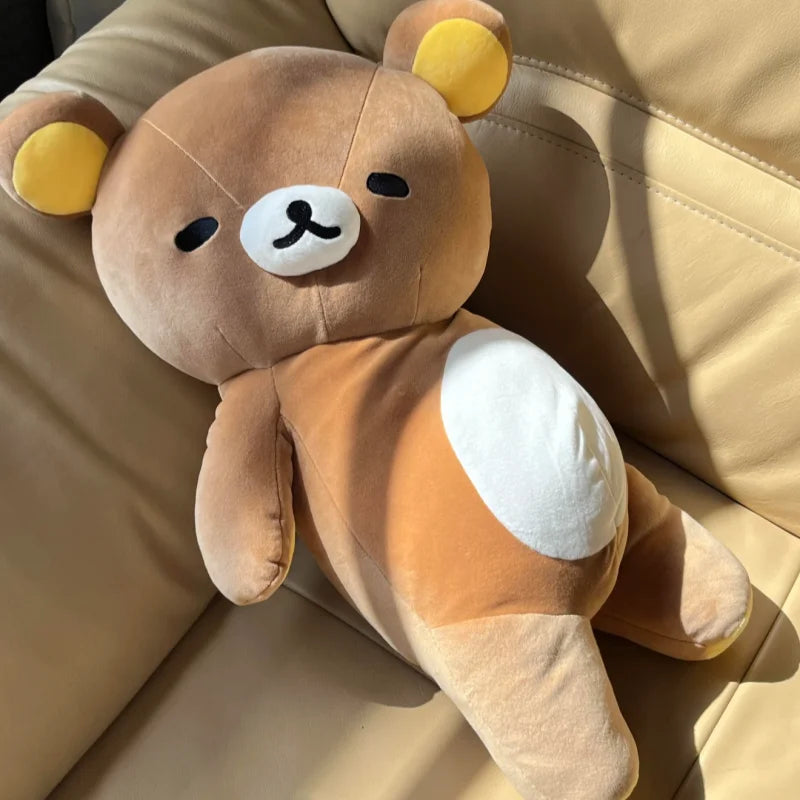 Rilakkuma Plush Pillow Cute Animal Bear Stuffed Doll Kuma Plushies Cushion Kawaii Room Deocr Toys Car Backrest Gift for Kids