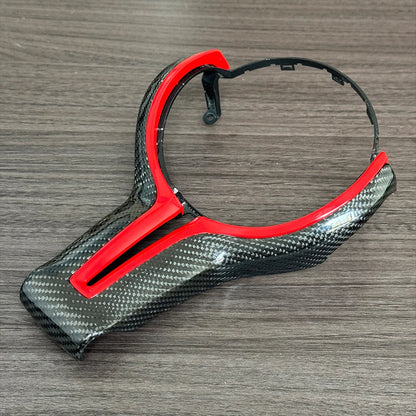 M power Steering Wheel Covers Car Carbon Fiber M sport Steering Wheel Trim for BMW M2 F87 M3 F80 M4 F82 M5 F10 M6 F06