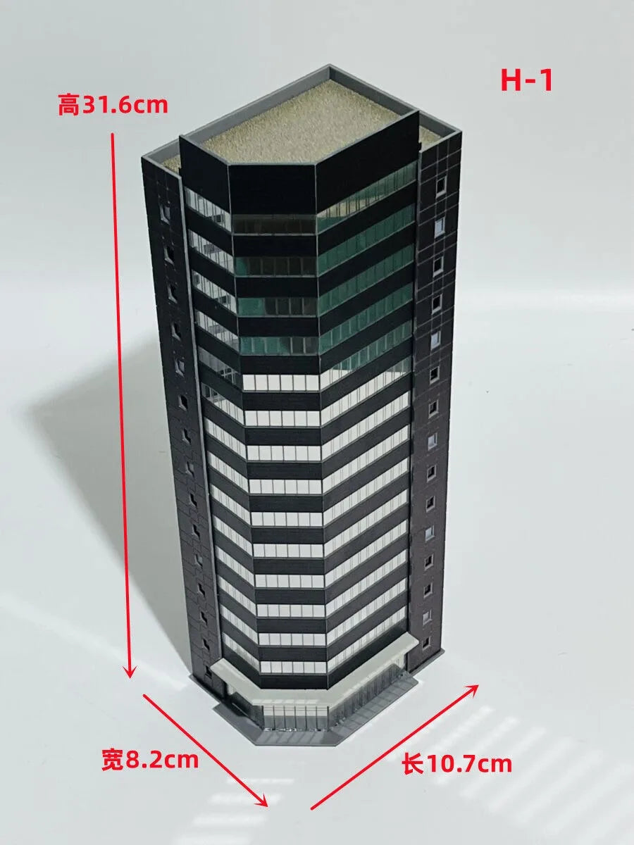 1/350/150 Diorama Outland City Modern Commercial Building Model Street Office Home Scene Model Toys