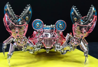 Exquisite Mechanical Crab Magnetic Suction Lamp Metal Assembly Model Trendy Toy Ornament DIY Handmade Three-Dimensional Gift