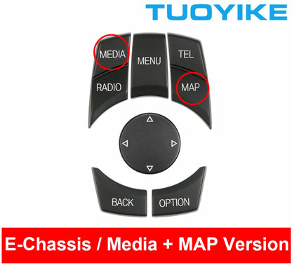 Car Interior Console CIC i-Drive Multimedia Control Button For BMW 1 3 5-Series X1 E84 X5 X6 E70 E71 E81 E82 E90 E91 E92 E60 E61
