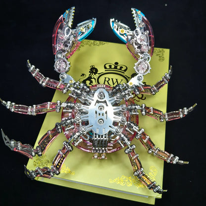 Exquisite Mechanical Crab Magnetic Suction Lamp Metal Assembly Model Trendy Toy Ornament DIY Handmade Three-Dimensional Gift