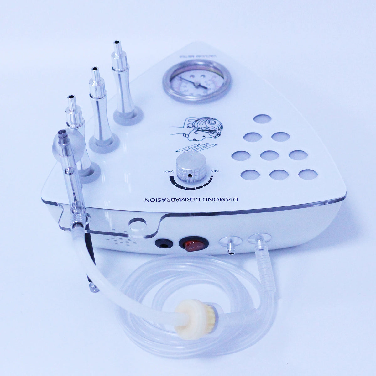 Beemyi Diamond Tip Facial Microdermabrasion Machine - Skin Exfoliation Vacuum Therapy Device for Wrinkle Reduction