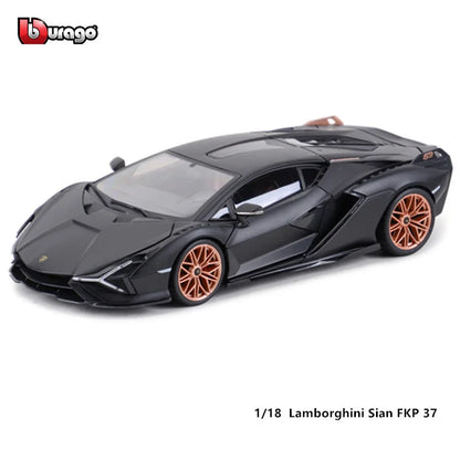 Bburago 1:18 Scale Lamborghini Sian FKP 37 Alloy Luxury Vehicle Diecast  Cars Model Toy Collection Gift