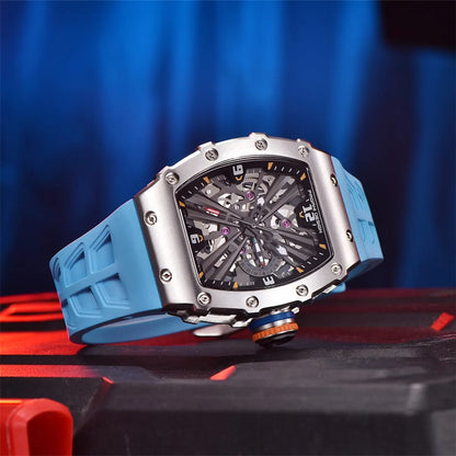 2026 New PAGANI DESIGN Men's Quartz Watches VH65 Skeleton Dial 100M Waterproof Sport Rectangle Sapphire Glass Watch for Men