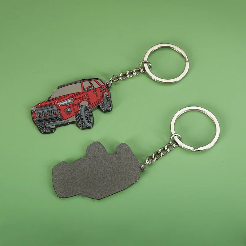 Universal 3D Car Model Keychain Car Enthusiasts Gift Key Accessories Model Key Pendant Keyring Suitable for Toyota 4Runner