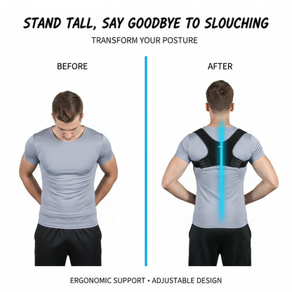 VBOSI Invisible Posture Corrector for Men Women Adjustable Breathable Back Brace Shoulder Support Straightener for Hunchback Cor