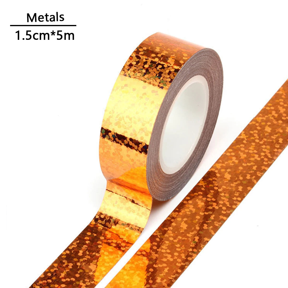 Shiny Laser Masking Washi Tape Decorative Firm Adhesive Tape DIY Scrapbooking Colorful Sticker Label Stationery
