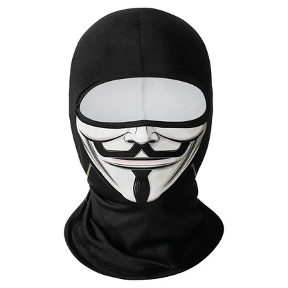 Cycling Mask Skull Quick-drying Sunscreen Balaclava Men's Motorcycle Elastic Helmet Lined Ghost Full Face Windproof Headgear