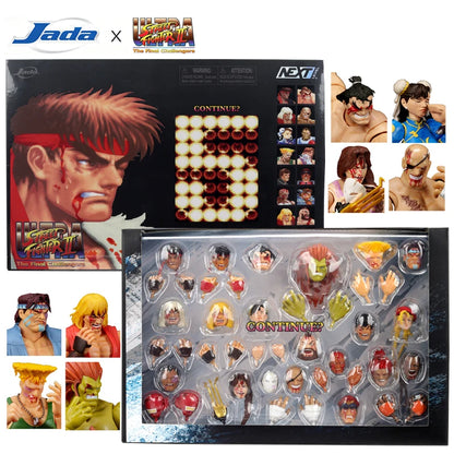 Jada Toys street fighter you lost Set – 19 Battle - Damaged Heads