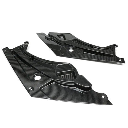 For BMW M2 M3 M4 G87 G80 G82 Genuine Dry Carbon Fiber Engine Bay Headlight Cover Lamp Eyebrow Cover Engine Bay Trim Set Body Kit