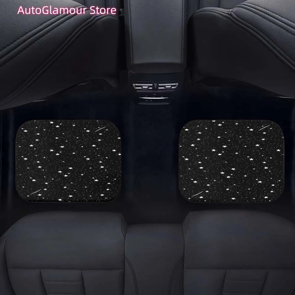 [Starry Sky Theme SUV Car Mats] 2D.4pcs Starry Sky Theme Style Elements Universal SUV Car Mats, Suitable for All Vehicles' Front