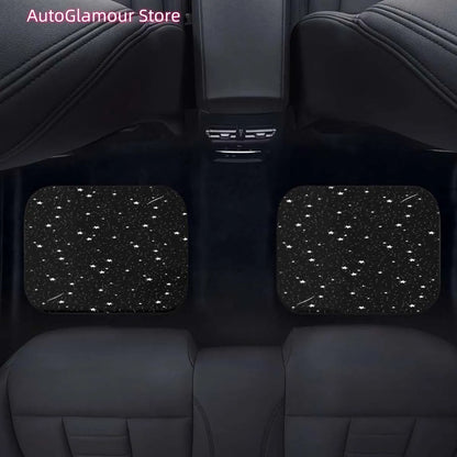 [Starry Sky Theme SUV Car Mats] 2D.4pcs Starry Sky Theme Style Elements Universal SUV Car Mats, Suitable for All Vehicles' Front