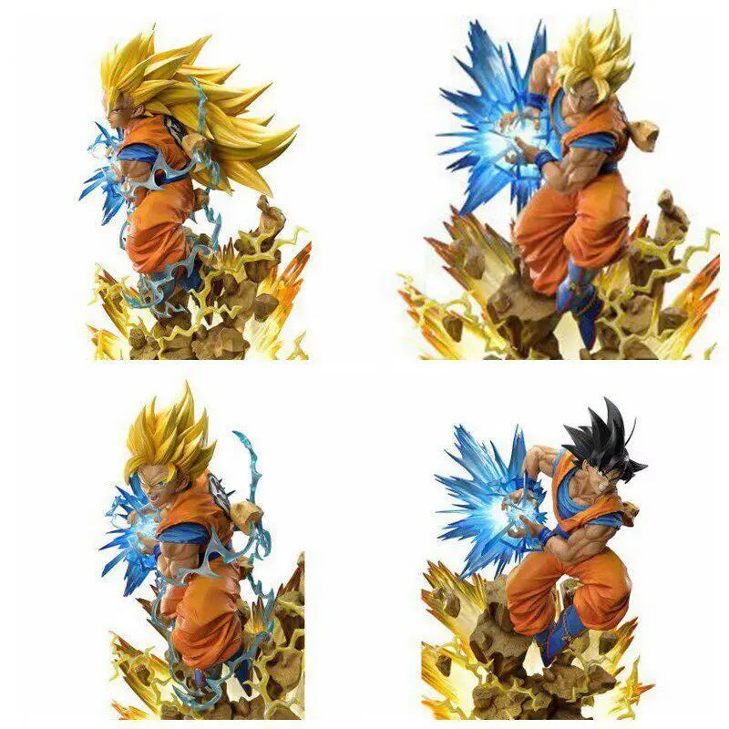 Anime Dragon Ball Super Saiyan Son Goku Action Figures PVC Model Desktop Decoration Trendy Toys Statue Surprise Gift Collectible