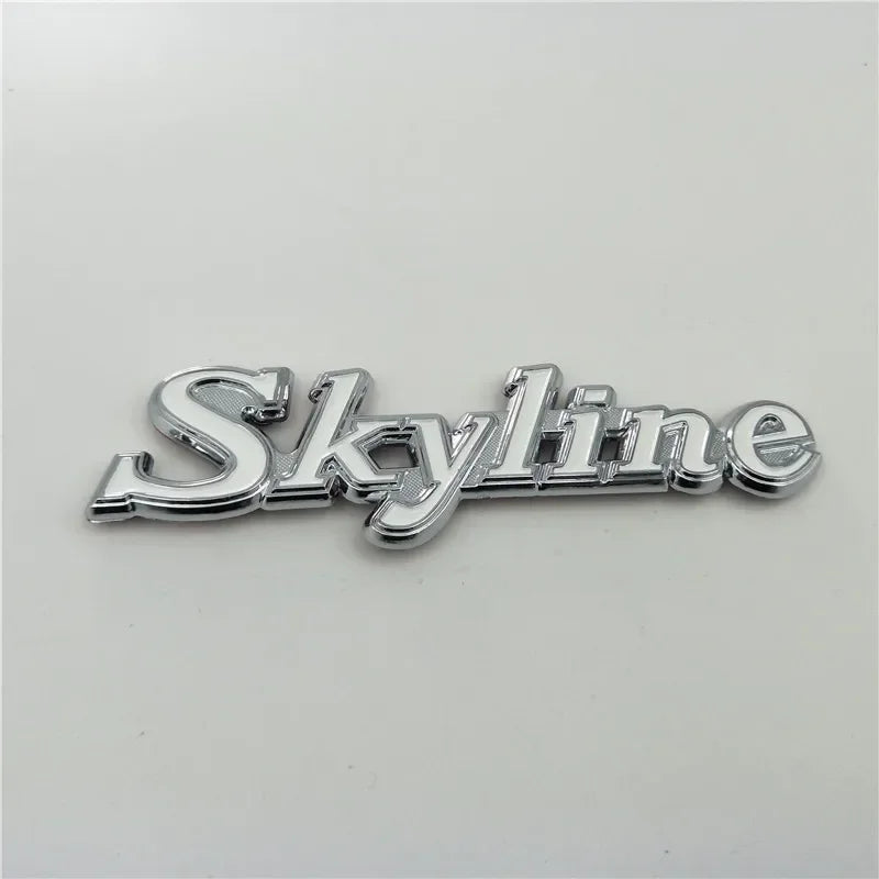 For GTR Skyline Emblem Badge Logo Rear Trunk Side Fender Nameplate C110 KPGC110 GC110 Kenmeri