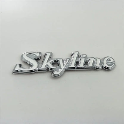 For GTR Skyline Emblem Badge Logo Rear Trunk Side Fender Nameplate C110 KPGC110 GC110 Kenmeri