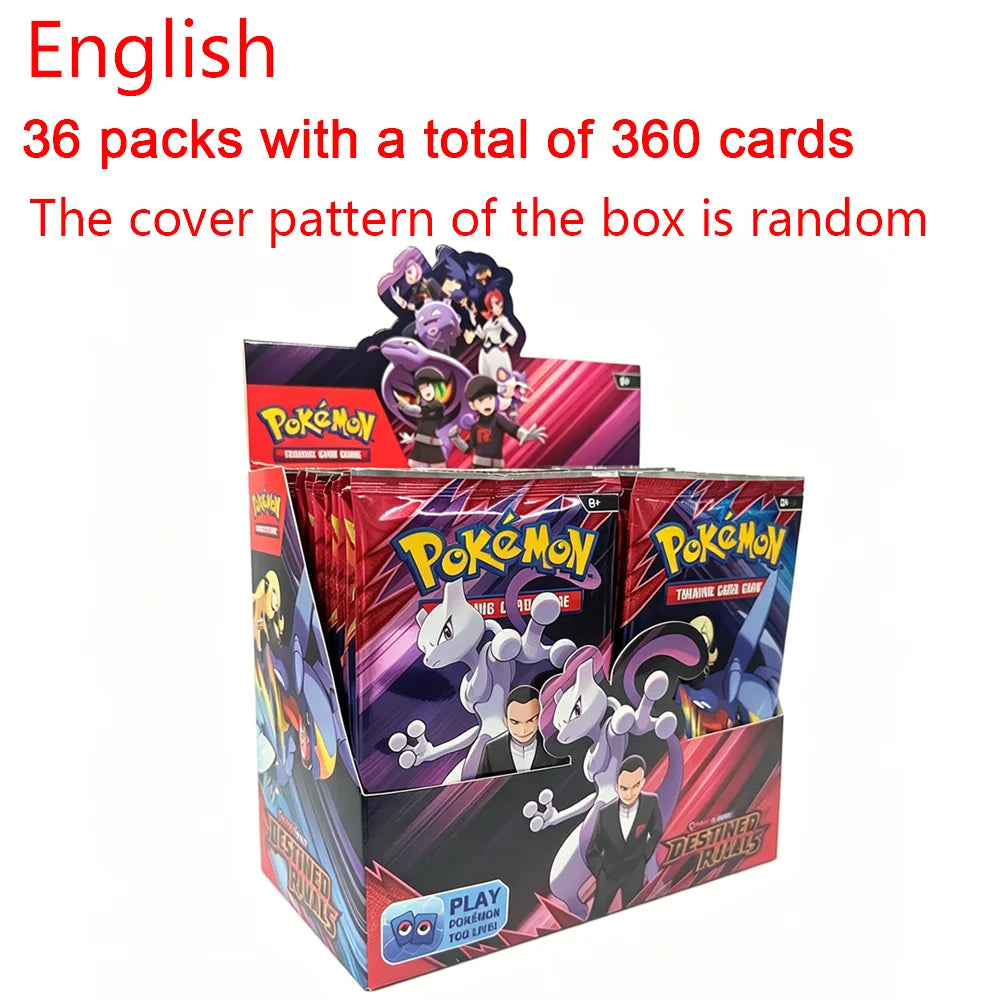 360Pcs Pokemon Card MEGA EVOLUTION Lucario Prismatic Evolutions Game Cartoon English Booster Battle Transaction Card Gift