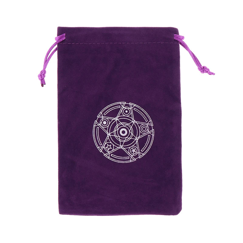 1Pc Velvet Tarots Oracle Cards Storage Bag Runes Constellation Witch Divination Accessories Jewelry Dice Drawstring Pouch