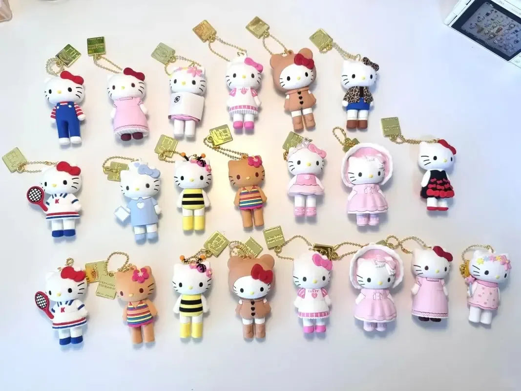 New 50th Anniversary Limited Edition Kt Cat Cute Backpack Pendant Blind Box Kawaii Pvc Action Figure Keychain Toys Surprise Gift