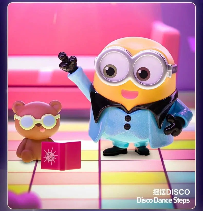 POP MART Original Minions Bedtime Stories By Bob And Tim Series Blind Box Anime Figure Mystery Box Desktop Toy Surprise Gift