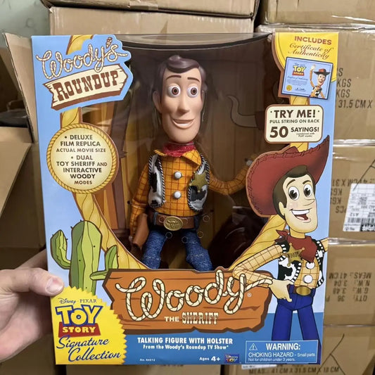 Disney High-Quality Pixar Toy Story 3 Woody Anime Model Toys for Boys Gifts Original Box Character Model Toy Gift Collection