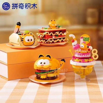 Pantasy The Garfield Home Appliance Building Blocks Food Series Cartoon Assembly Toys Models Desktop Decoration Collection Gifts