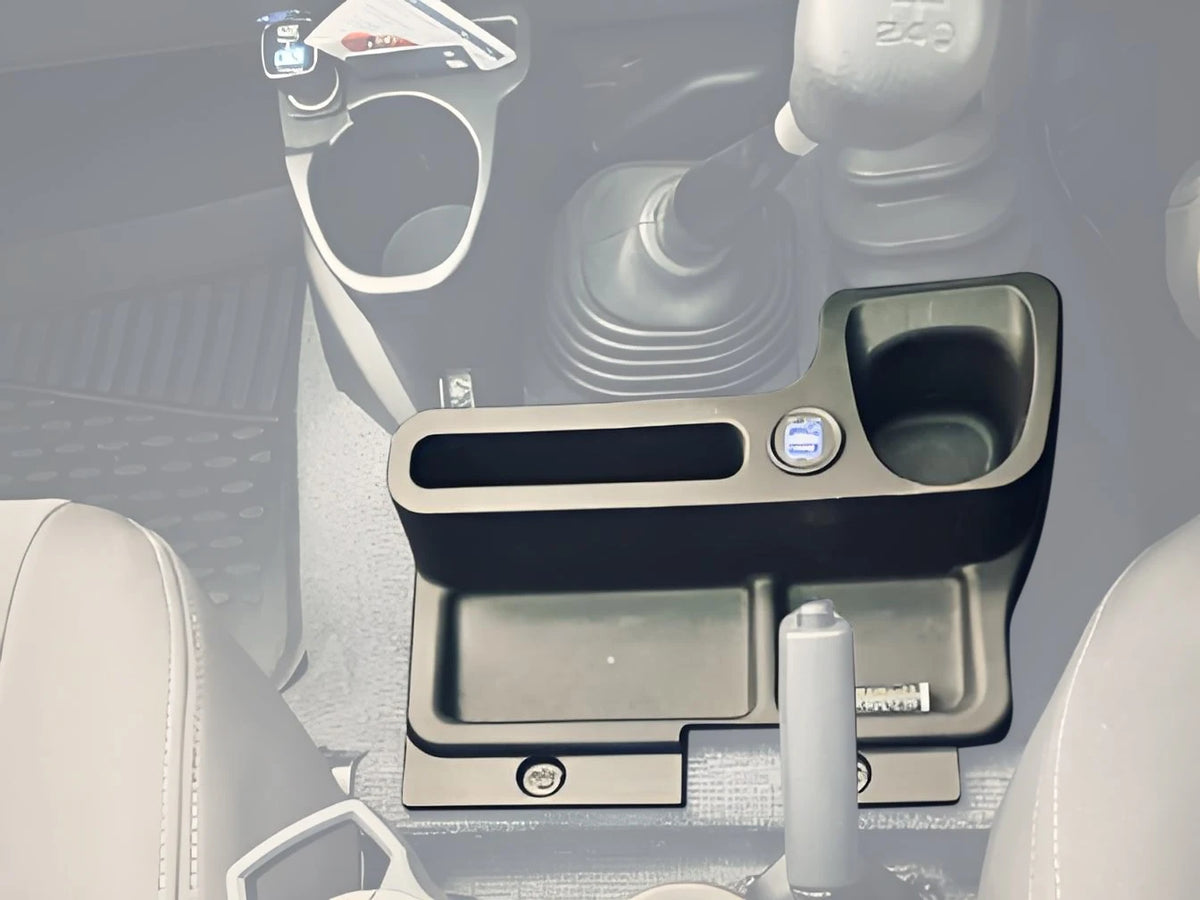 Car Center Console Storage Box Cup Holder Organizer Tray with USB for Toyota Land Cruiser LC70 71 75 76 79 2009-2020 Accessories