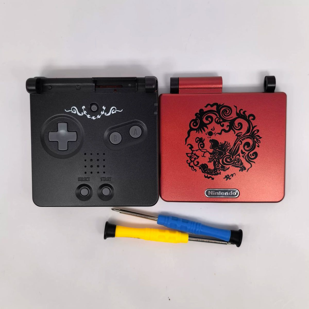 For GBA Game Boy Advance Sp Replacement Shell Custom Printed Housing For Retro Game Console Repair Super Mario Limited Edition
