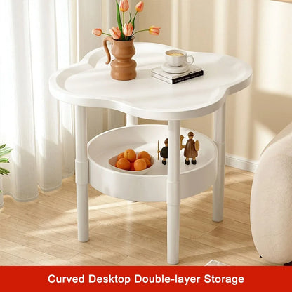 Modern 40*40CM Side Table Plastic Samll End Table Decorative With Storage Bedside Table for Living Room