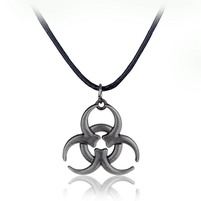 Stainless Steel Residents Evils Pendant Necklace Corporation Symbol Chain Necklace Fans Cosplay Party Jewelry Accessories Gift