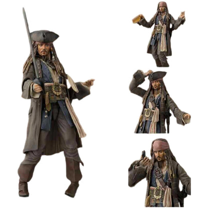 Bandai Pirates of the Caribbean 5 Dead Without Proof Shf Captain Jack Johnny Depp Can Build a Model with Hands