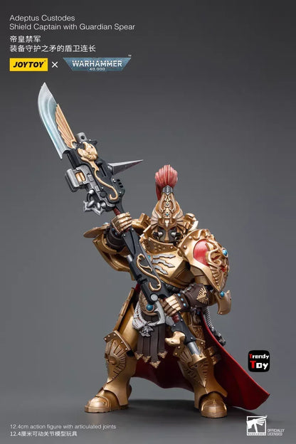 JOYTOY 1/18 Adeptus Custodes Shield Captain with Guardian Spear Anime Model Toys for Boys Gifts Original Box Action Figure Toy