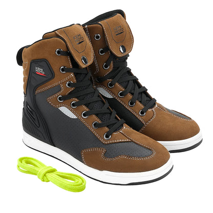 KEMIMOTO Motorcycle Shoes Summer Commuting Riding Men Boots Casual Rides Flat Shoes Anti-collision Protection Outdoor Activities