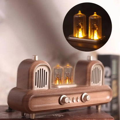 New AS33 Retro Wireless Bluetooth Speaker with USB Flash Drive Support Outdoor Desktop Ornament Audio Card Compatible