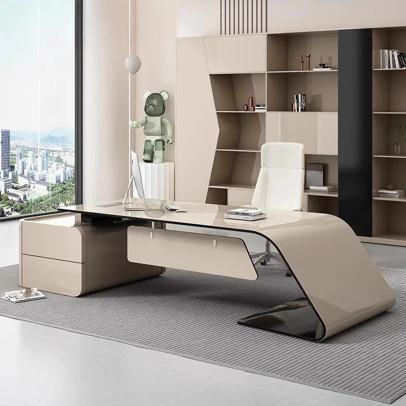 Conference Aesthetic Office Desk Reception Designer Individual Office Desk Executive Entertainment Ufficio Trendy Furniture